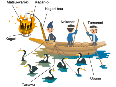 cormorans pêche japon ukai